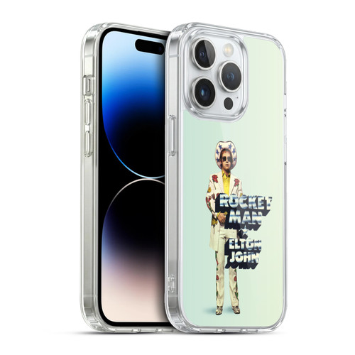 Elton John Artwork Rocket Man Single Soft Gel Case for Apple iPhone 13 Pro & MagSafe