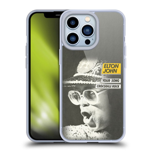 Elton John Artwork Your Song Single Soft Gel Case for Apple iPhone 13 Pro