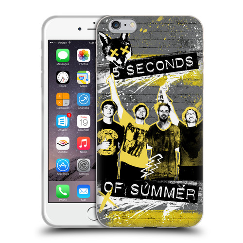 5 Seconds of Summer Posters Splatter Soft Gel Case for Apple iPhone 6 Plus / iPhone 6s Plus