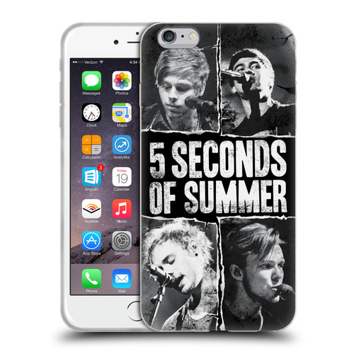 5 Seconds of Summer Posters Torn Papers 2 Soft Gel Case for Apple iPhone 6 Plus / iPhone 6s Plus