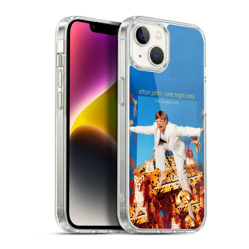 Elton John Artwork One Night Only Album Soft Gel Case for Apple iPhone 14 Plus & MagSafe