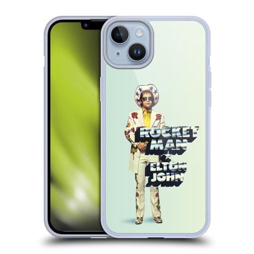 Elton John Artwork Rocket Man Single Soft Gel Case for Apple iPhone 14 Plus