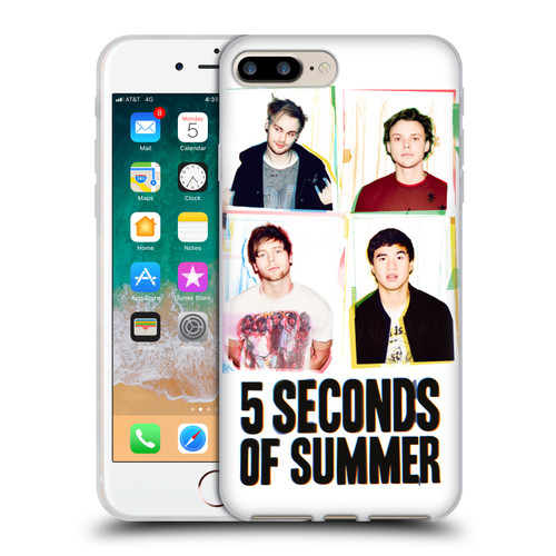 5 Seconds of Summer Posters Polaroid Soft Gel Case for Apple iPhone 7 Plus / iPhone 8 Plus