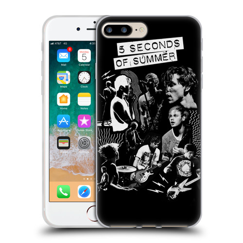 5 Seconds of Summer Posters Punkzine Soft Gel Case for Apple iPhone 7 Plus / iPhone 8 Plus