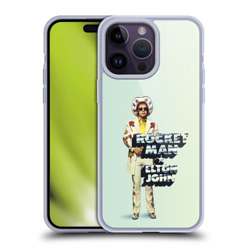 Elton John Artwork Rocket Man Single Soft Gel Case for Apple iPhone 14 Pro Max
