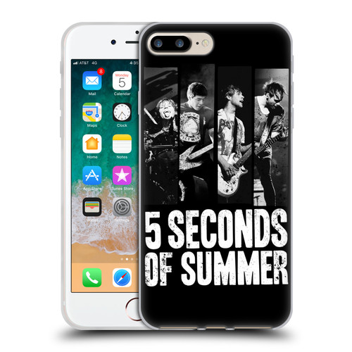 5 Seconds of Summer Posters Strips Soft Gel Case for Apple iPhone 7 Plus / iPhone 8 Plus