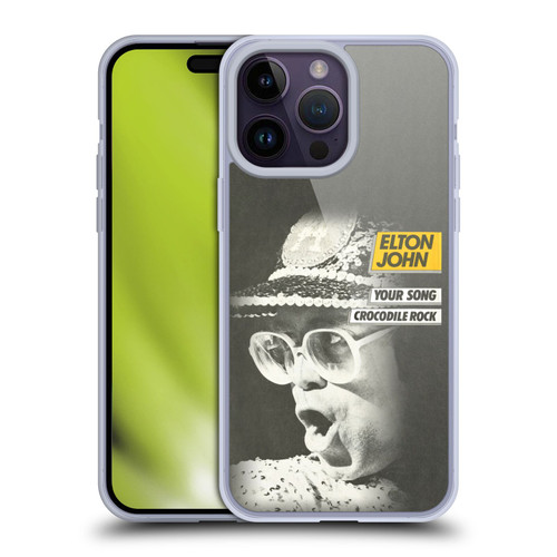 Elton John Artwork Your Song Single Soft Gel Case for Apple iPhone 14 Pro Max