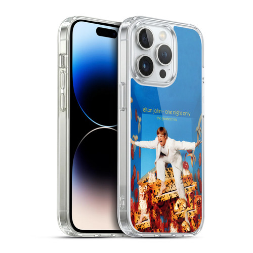 Elton John Artwork One Night Only Album Soft Gel Case for Apple iPhone 14 Pro & MagSafe