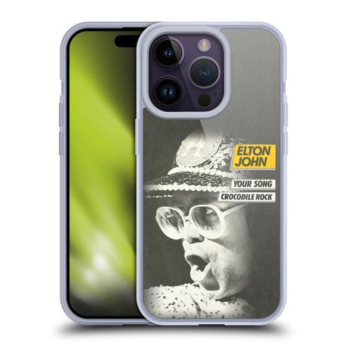 Elton John Artwork Your Song Single Soft Gel Case for Apple iPhone 14 Pro