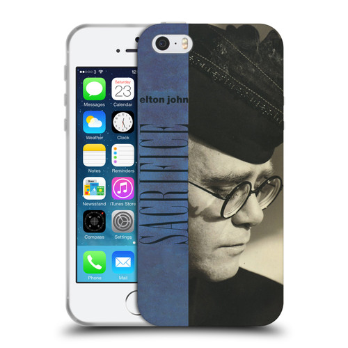 Elton John Artwork Sacrifice Single Soft Gel Case for Apple iPhone 5 / 5s / iPhone SE 2016