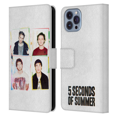 5 Seconds of Summer Posters Polaroid Leather Book Wallet Case Cover For Apple iPhone 14