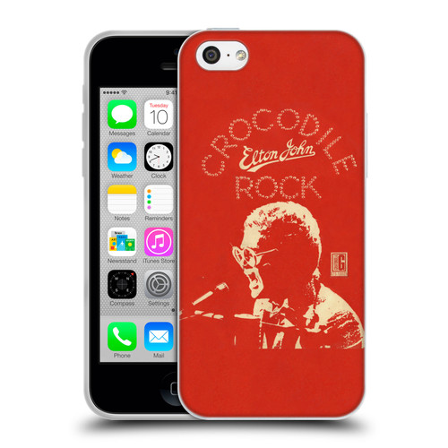 Elton John Artwork Crocodile Rock Single Soft Gel Case for Apple iPhone 5c