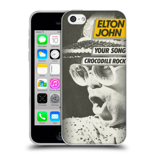 Elton John Artwork Your Song Single Soft Gel Case for Apple iPhone 5c