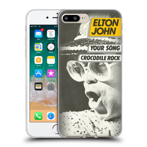 Elton John Artwork Your Song Single Soft Gel Case for Apple iPhone 7 Plus / 8 Plus & MagSafe
