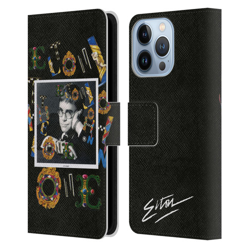 Elton John Artwork The One Single Leather Book Wallet Case Cover For Apple iPhone 13 Pro