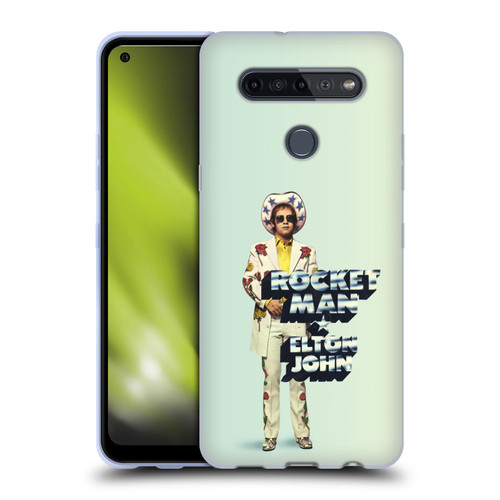 Elton John Artwork Rocket Man Single Soft Gel Case for LG K51S