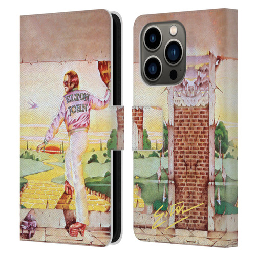 Elton John Artwork GBYR Album Leather Book Wallet Case Cover For Apple iPhone 14 Pro