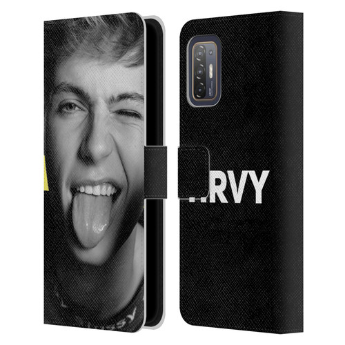 HRVY Graphics Calendar 5 Leather Book Wallet Case Cover For HTC Desire 21 Pro 5G