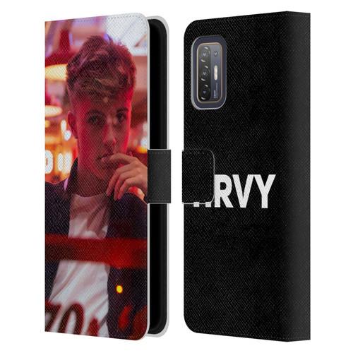 HRVY Graphics Calendar 6 Leather Book Wallet Case Cover For HTC Desire 21 Pro 5G