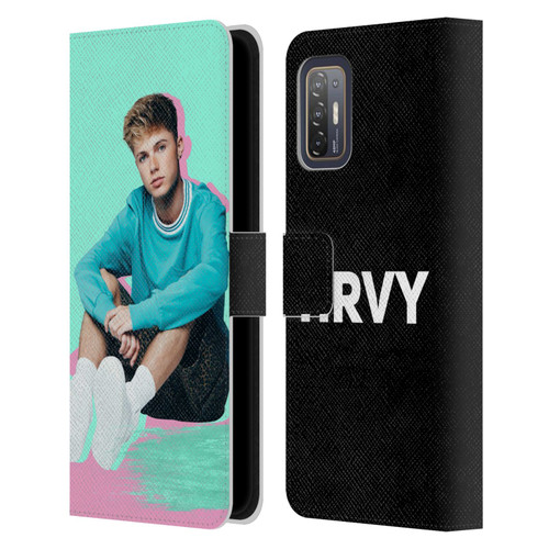 HRVY Graphics Calendar Leather Book Wallet Case Cover For HTC Desire 21 Pro 5G