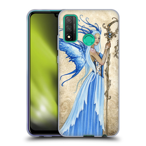 Amy Brown Elemental Fairies Blue Goddess Soft Gel Case for Huawei P Smart (2020)