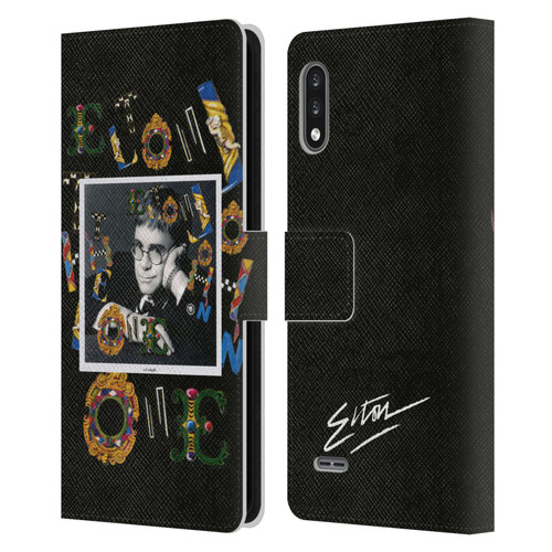 Elton John Artwork The One Single Leather Book Wallet Case Cover For LG K22