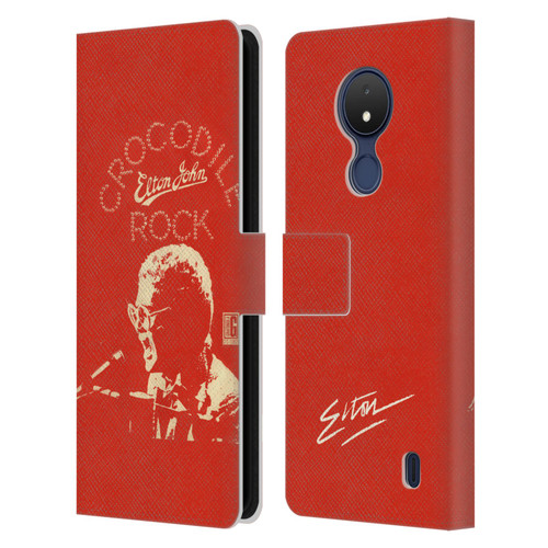 Elton John Artwork Crocodile Rock Single Leather Book Wallet Case Cover For Nokia C21