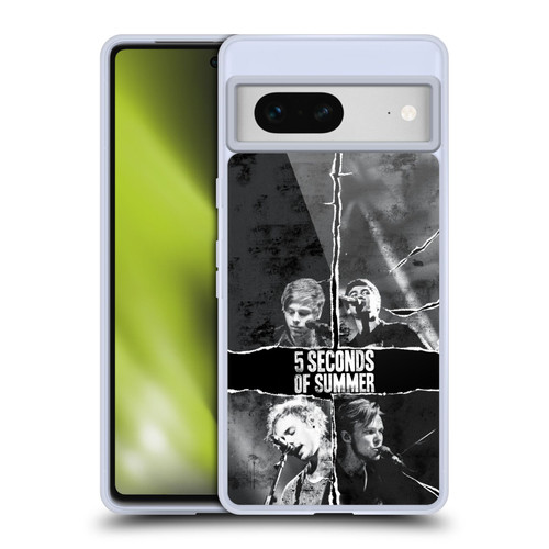 5 Seconds of Summer Posters Torn Papers 2 Soft Gel Case for Google Pixel 7