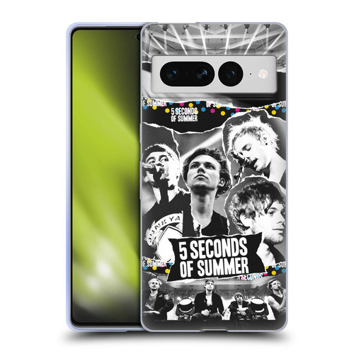 5 Seconds of Summer Posters Torn Papers 1 Soft Gel Case for Google Pixel 7 Pro