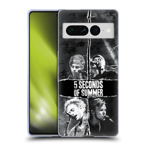 5 Seconds of Summer Posters Torn Papers 2 Soft Gel Case for Google Pixel 7 Pro