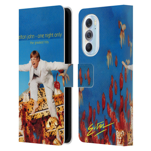 Elton John Artwork One Night Only Album Leather Book Wallet Case Cover For Motorola Edge X30