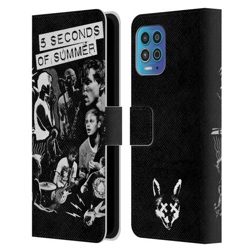 5 Seconds of Summer Posters Punkzine Leather Book Wallet Case Cover For Motorola Moto G100