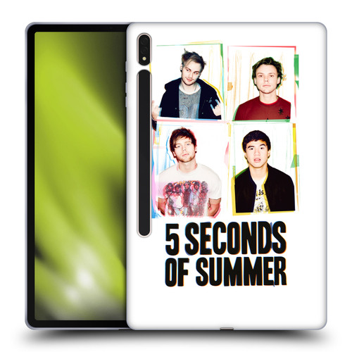 5 Seconds of Summer Posters Polaroid Soft Gel Case for Samsung Galaxy Tab S8 Plus