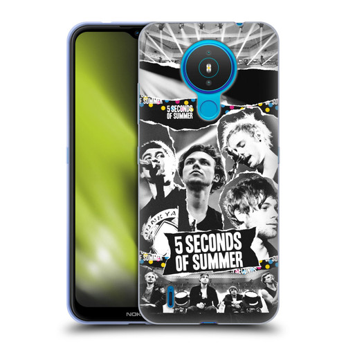 5 Seconds of Summer Posters Torn Papers 1 Soft Gel Case for Nokia 1.4