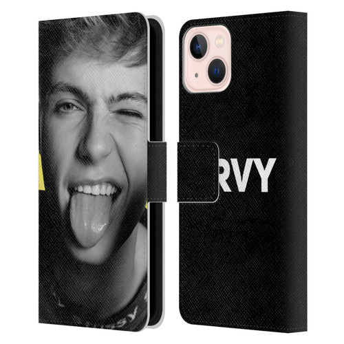 HRVY Graphics Calendar 5 Leather Book Wallet Case Cover For Apple iPhone 13