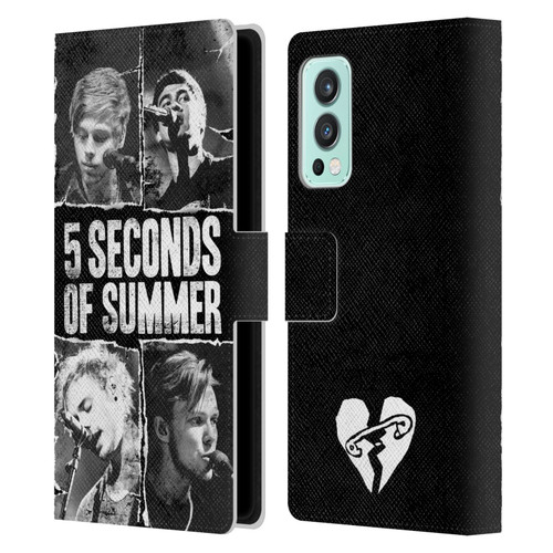 5 Seconds of Summer Posters Torn Papers 2 Leather Book Wallet Case Cover For OnePlus Nord 2 5G