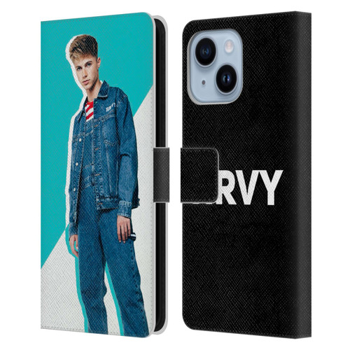 HRVY Graphics Calendar 8 Leather Book Wallet Case Cover For Apple iPhone 14 Plus