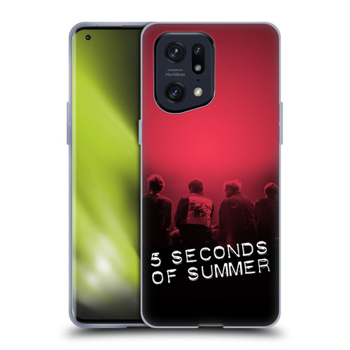 5 Seconds of Summer Posters Colour Washed Soft Gel Case for OPPO Find X5 Pro