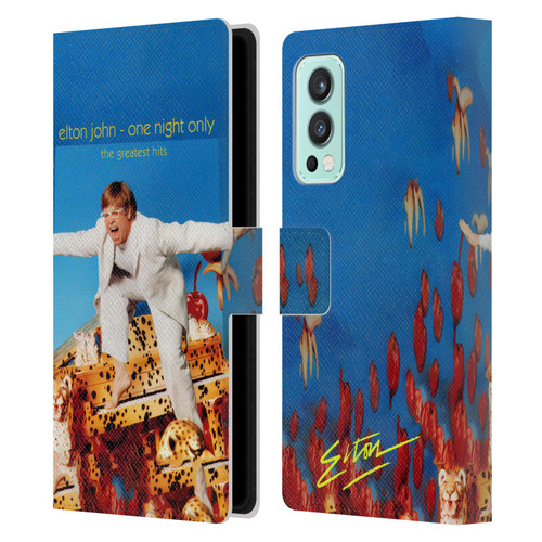 Elton John Artwork One Night Only Album Leather Book Wallet Case Cover For OnePlus Nord 2 5G