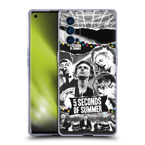 5 Seconds of Summer Posters Torn Papers 1 Soft Gel Case for OPPO Reno 4 Pro 5G