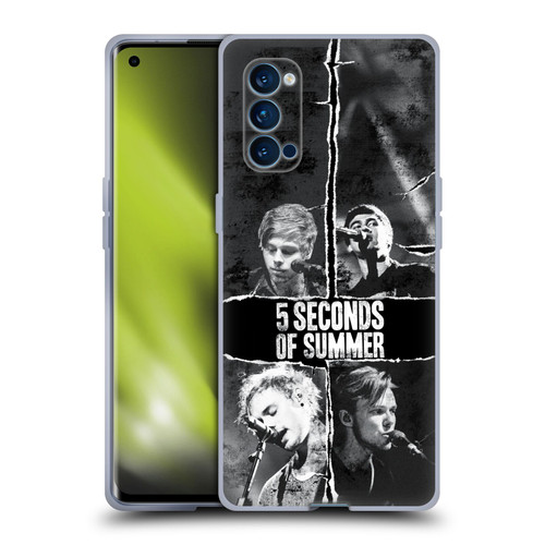 5 Seconds of Summer Posters Torn Papers 2 Soft Gel Case for OPPO Reno 4 Pro 5G