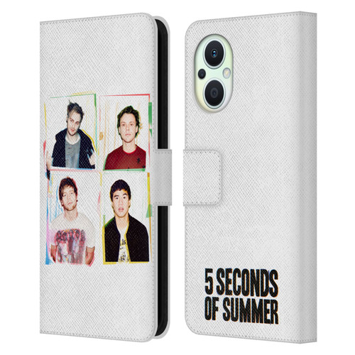 5 Seconds of Summer Posters Polaroid Leather Book Wallet Case Cover For OPPO Reno8 Lite