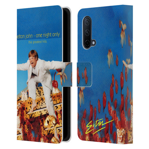 Elton John Artwork One Night Only Album Leather Book Wallet Case Cover For OnePlus Nord CE 5G