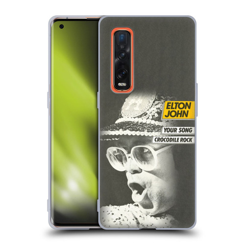 Elton John Artwork Your Song Single Soft Gel Case for OPPO Find X2 Pro 5G