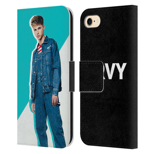 HRVY Graphics Calendar 8 Leather Book Wallet Case Cover For Apple iPhone 7 / 8 / SE 2020 & 2022