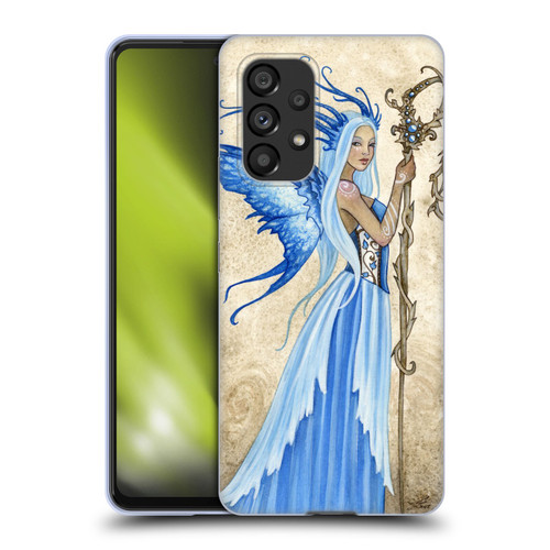 Amy Brown Elemental Fairies Blue Goddess Soft Gel Case for Samsung Galaxy A53 5G (2022)
