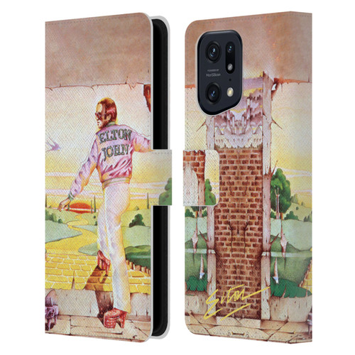 Elton John Artwork GBYR Album Leather Book Wallet Case Cover For OPPO Find X5 Pro
