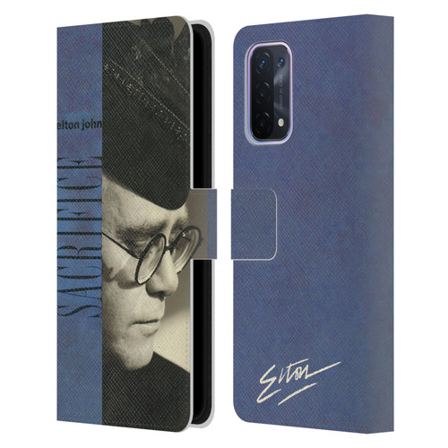 Elton John Artwork Sacrifice Single Leather Book Wallet Case Cover For OPPO A54 5G
