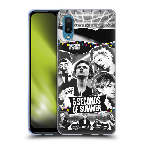 5 Seconds of Summer Posters Torn Papers 1 Soft Gel Case for Samsung Galaxy A02/M02 (2021)