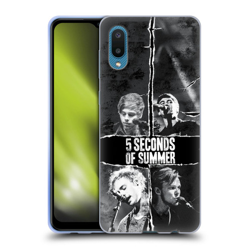 5 Seconds of Summer Posters Torn Papers 2 Soft Gel Case for Samsung Galaxy A02/M02 (2021)
